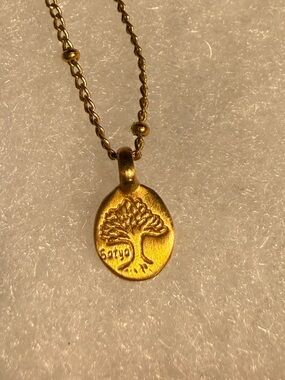 Gold Clad Tree of Life Pendant Necklace - Women Jewelry